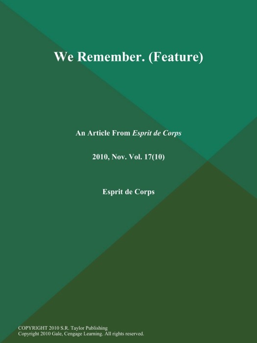 We Remember (Feature)