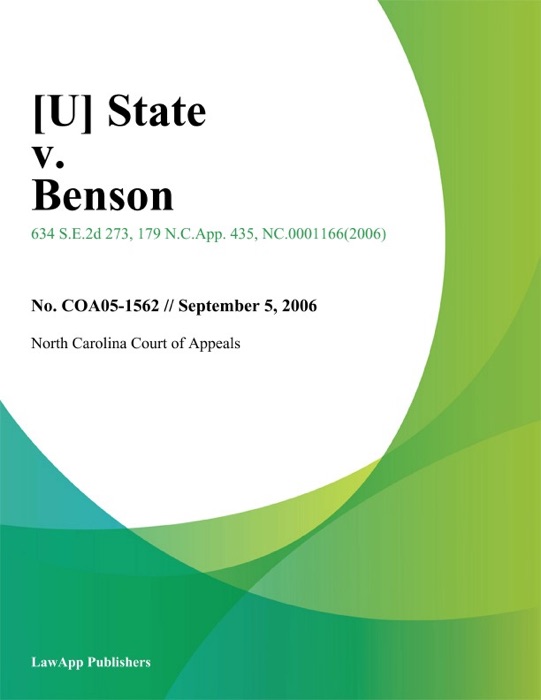 State v. Benson