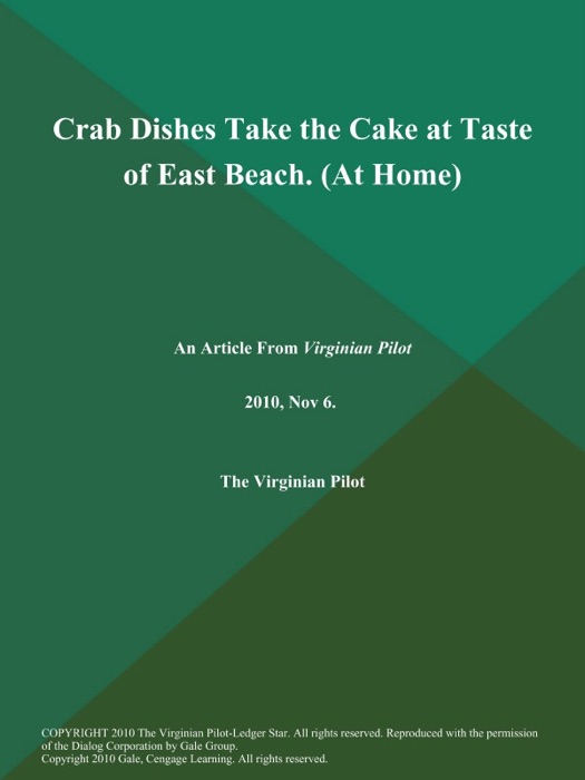 Crab Dishes Take the Cake at Taste of East Beach (At Home)