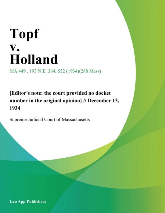 Topf v. Holland