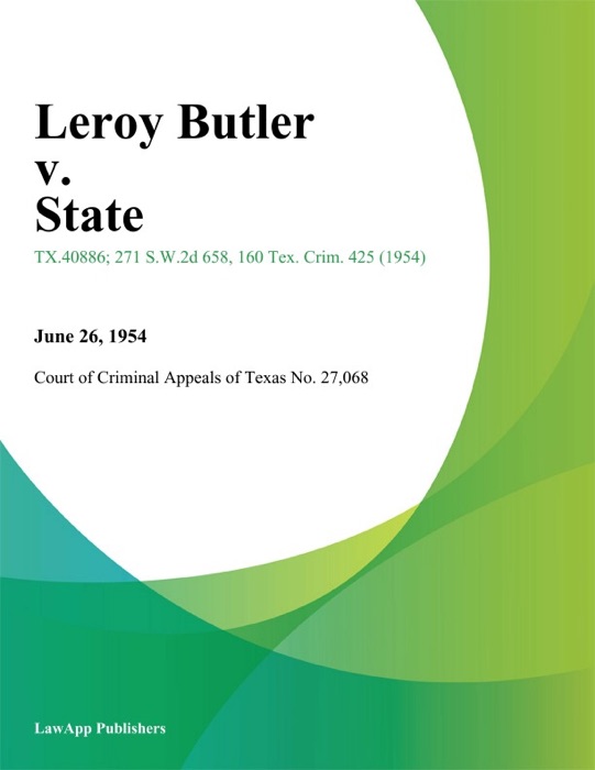 Leroy Butler v. State