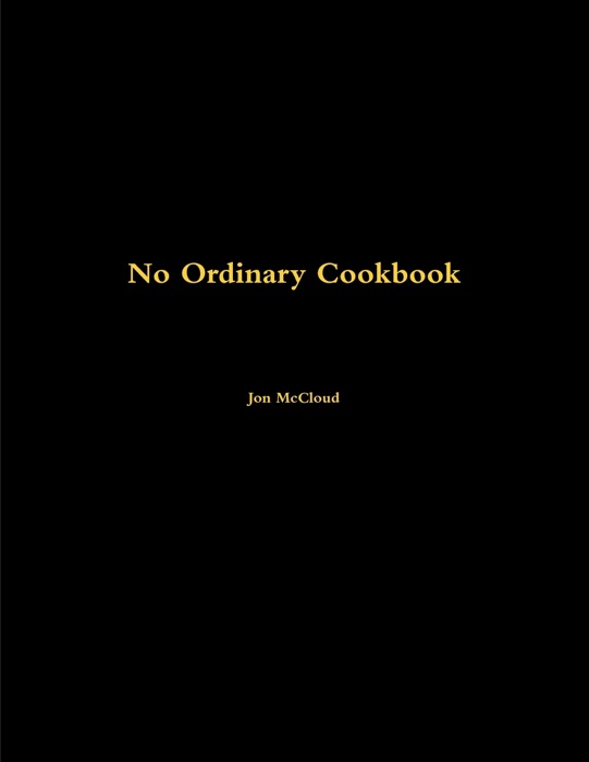 No Ordinary Cookbook