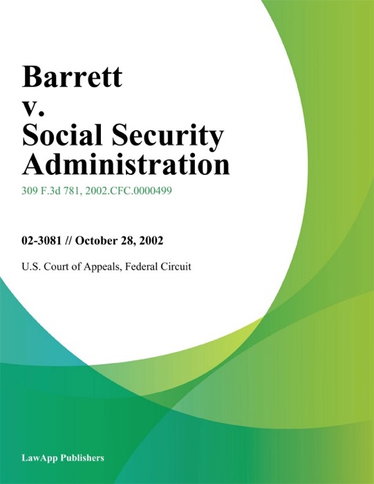 Barrett v. Social Security Administration