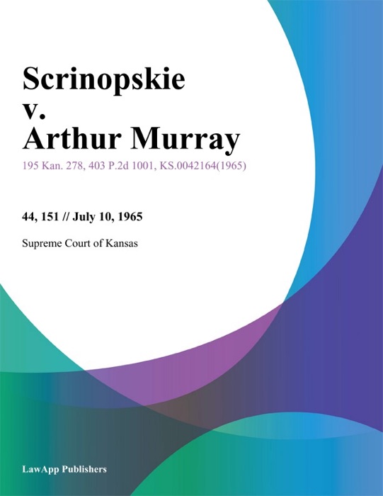Scrinopskie v. Arthur Murray