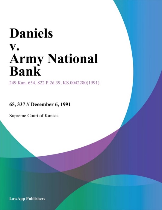 Daniels v. Army National Bank