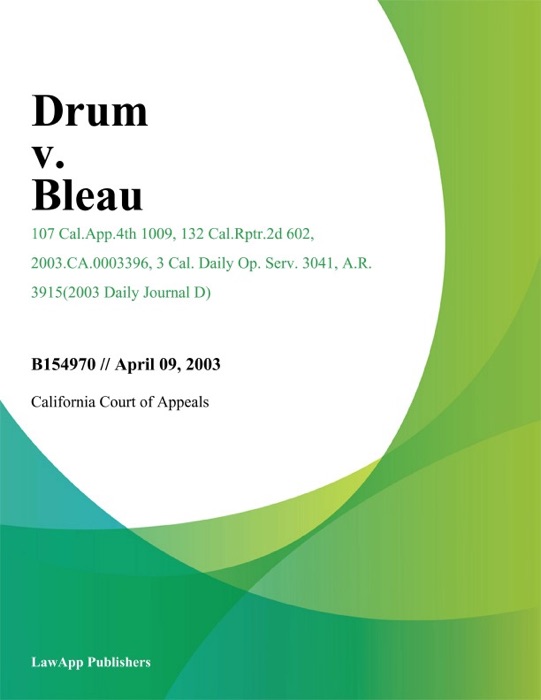 Drum V. Bleau