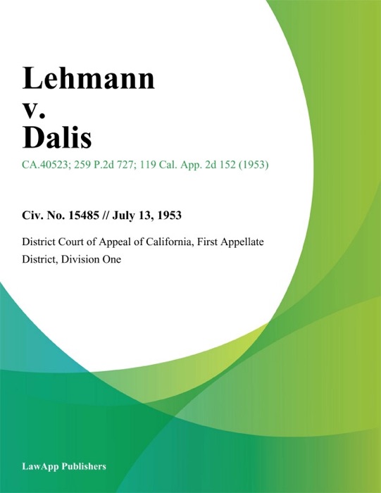 Lehmann v. Dalis