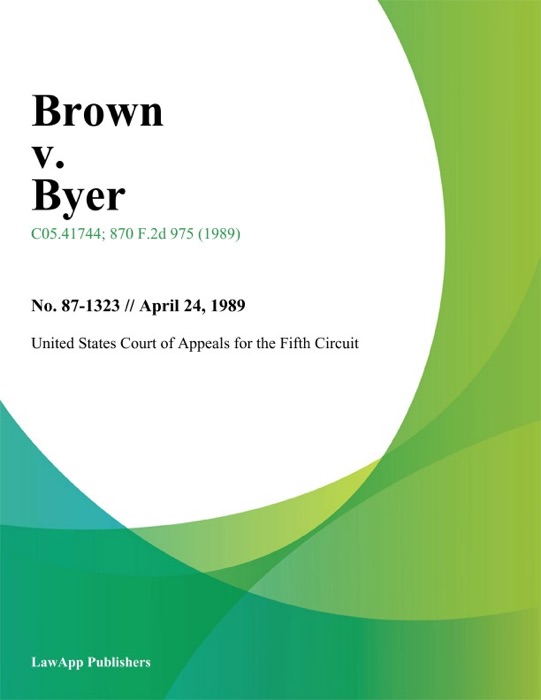 Brown v. Byer