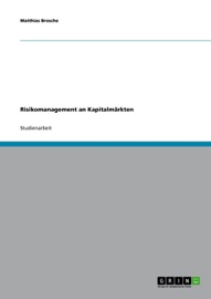 Book's Cover ofRisikomanagement an Kapitalmärkten