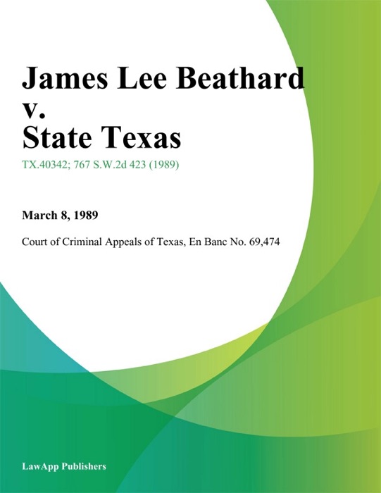 James Lee Beathard v. State Texas
