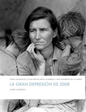 Book cover for La gran depresión de 2008 by Jorge Carrasco