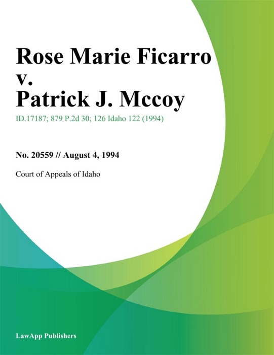 Rose Marie Ficarro v. Patrick J. Mccoy