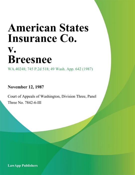American States Insurance Co. V. Breesnee