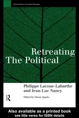 Read: Book Retreating the Political