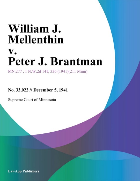 William J. Mellenthin v. Peter J. Brantman