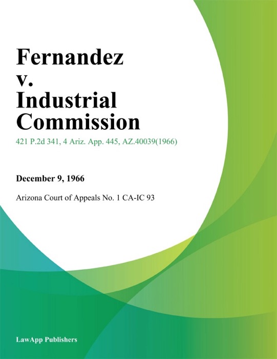 Fernandez V. Industrial Commission