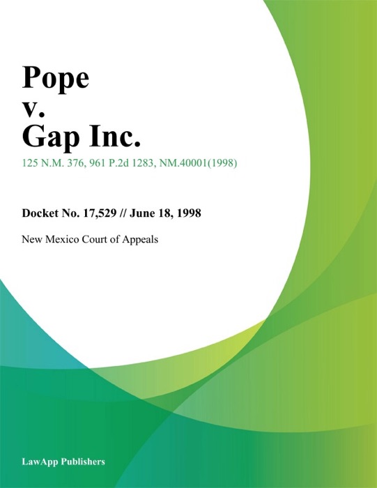Pope v. Gap Inc.