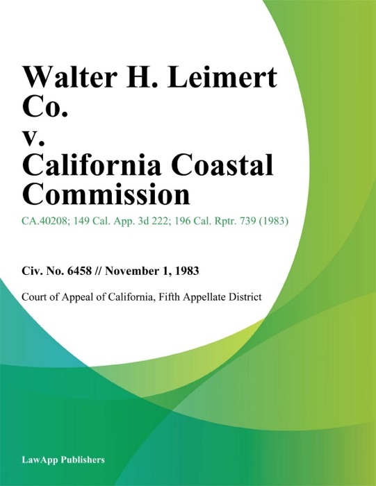 Walter H. Leimert Co. v. California Coastal Commission