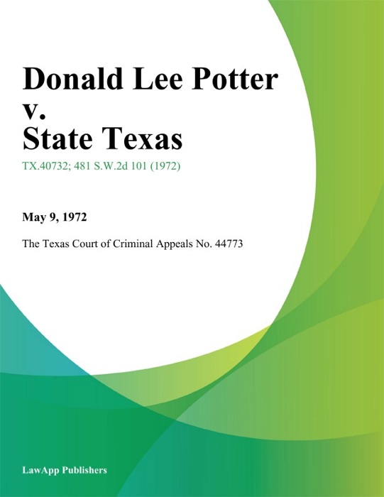Donald Lee Potter v. State Texas