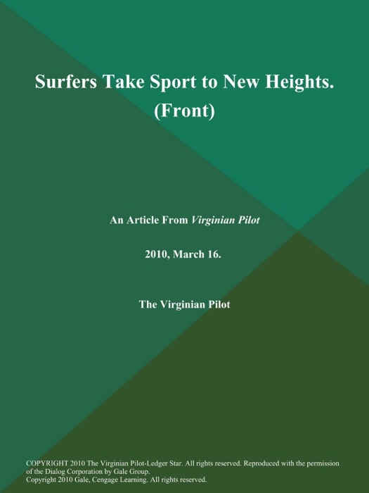 Surfers Take Sport to New Heights (Front)