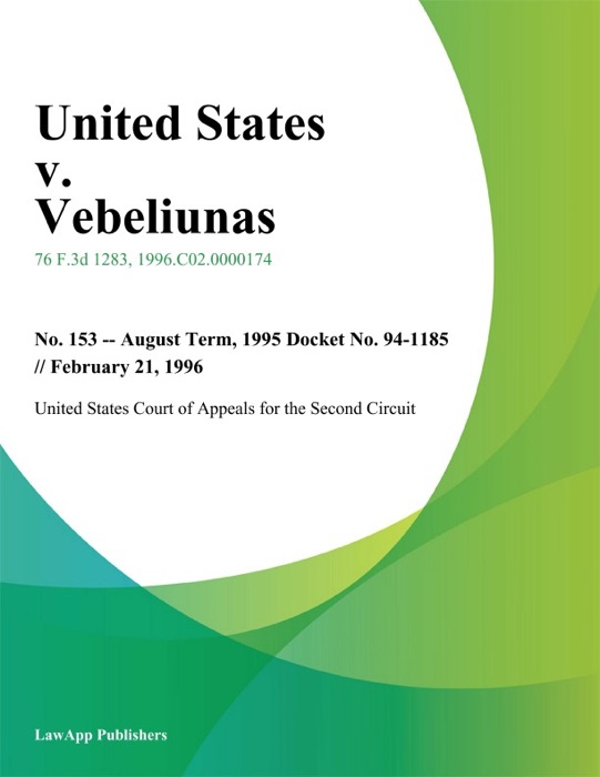 United States v. Vebeliunas