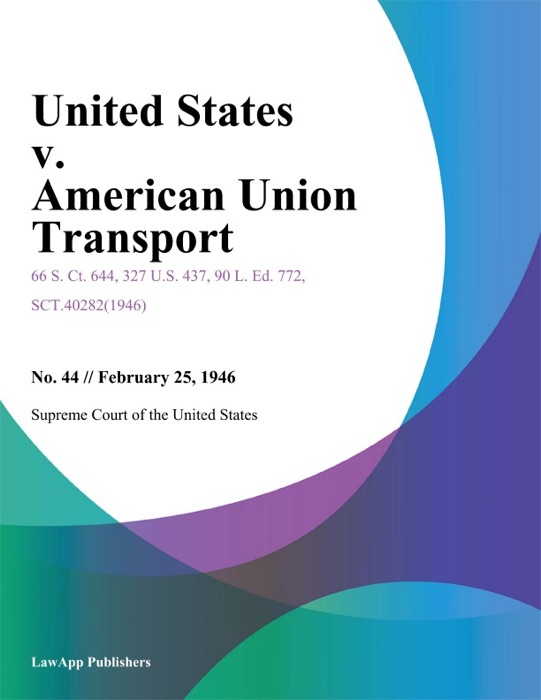 United States v. American Union Transport