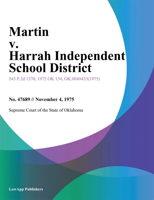 Martin v. Harrah Independent School District