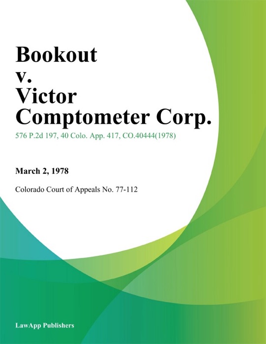 Bookout v. Victor Comptometer Corp.