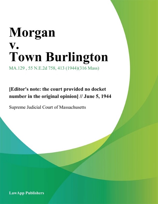 Morgan v. Town Burlington