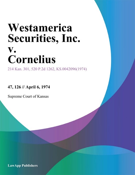 Westamerica Securities, Inc. v. Cornelius