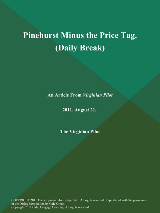 Pinehurst Minus the Price Tag (Daily Break)