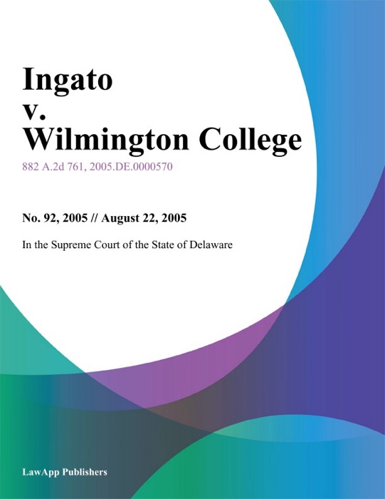 Ingato v. Wilmington College