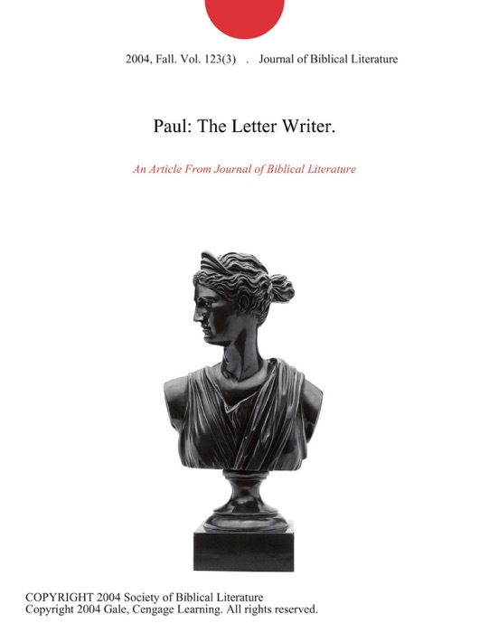 Paul: The Letter Writer.