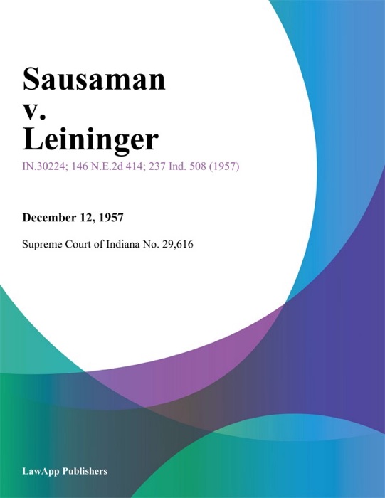 Sausaman v. Leininger