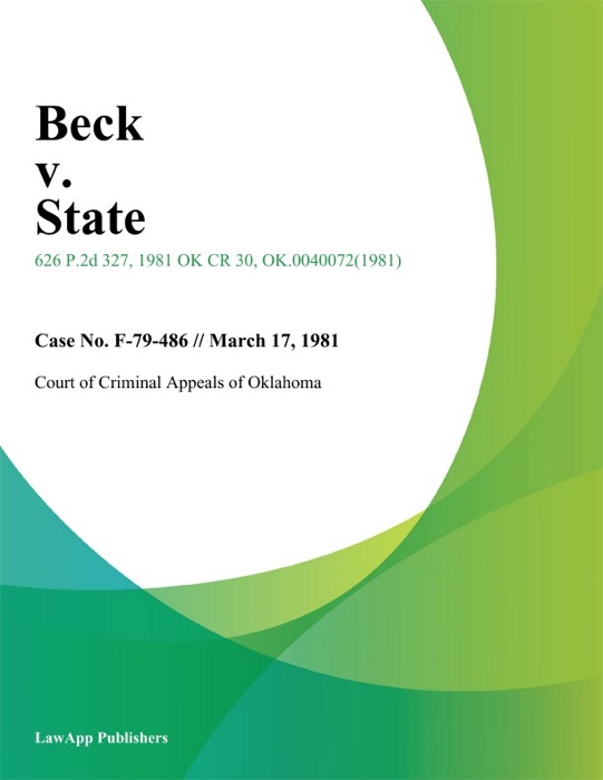 Beck v. State