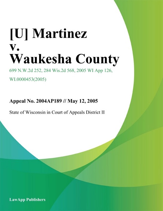 Martinez v. Waukesha County