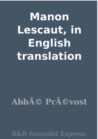 Manon Lescaut, in English translation