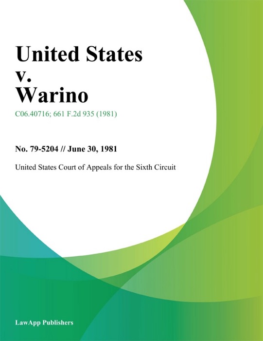 United States v. Warino