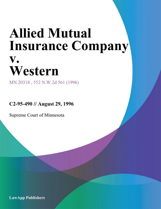 Allied Mutual Insurance Company v. Western