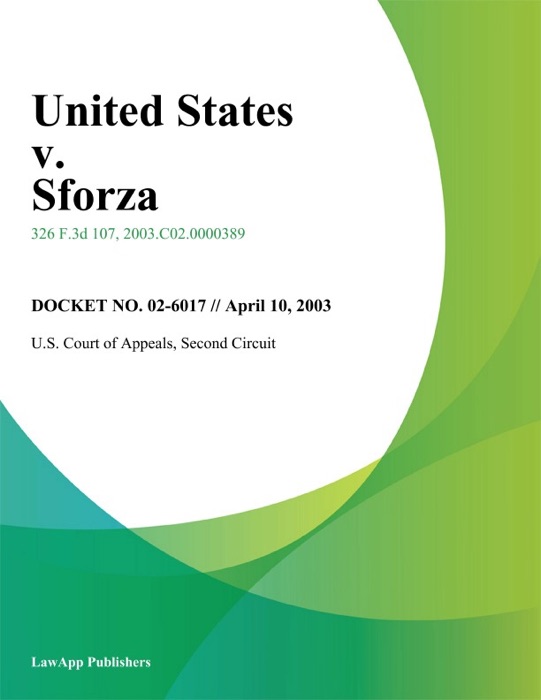 United States v. Sforza