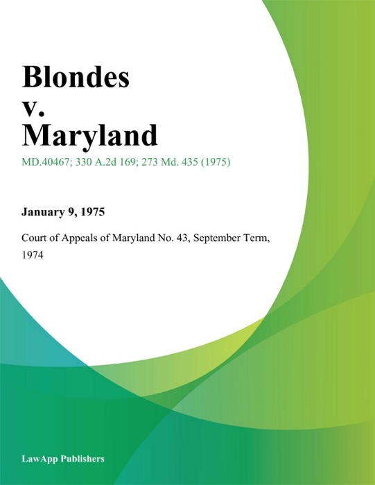 Blondes v. Maryland