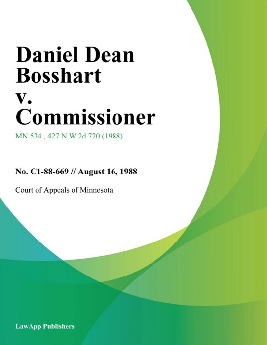 Daniel Dean Bosshart v. Commissioner