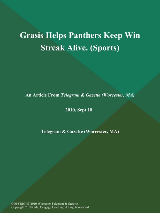 Grasis Helps Panthers Keep Win Streak Alive (Sports)
