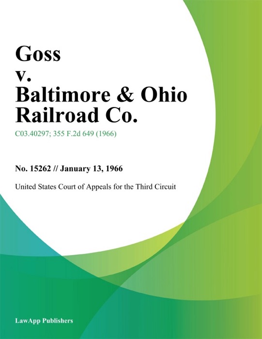 Goss v. Baltimore & Ohio Railroad Co.