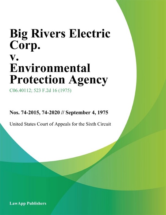 Big Rivers Electric Corp. V. Environmental Protection Agency