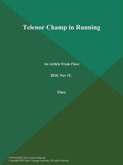 Telenor Champ in Running