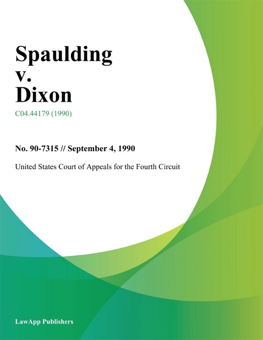 Spaulding v. Dixon
