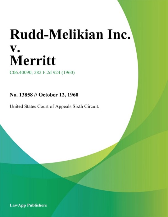 Rudd-Melikian Inc. V. Merritt