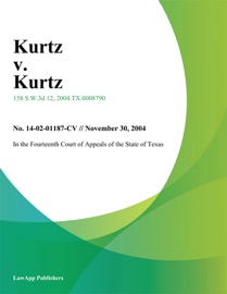 Book's Cover of Kurtz v. Kurtz