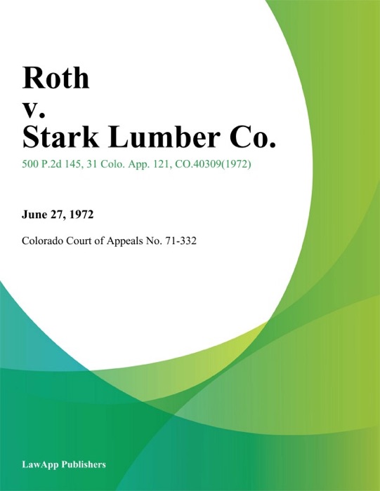 Roth v. Stark Lumber Co.